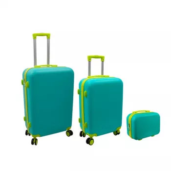 ORDINETT byrålådskommod 3-set, 60L + 43L + 15L, grön