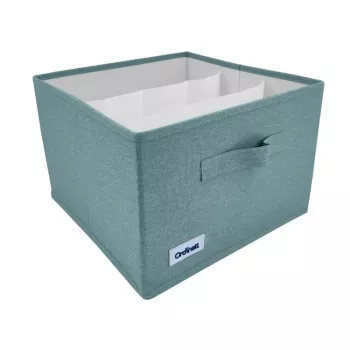 ORDINETT Box Cube 29x29x18,5 cm förvaringsbox med lock i mintgrön