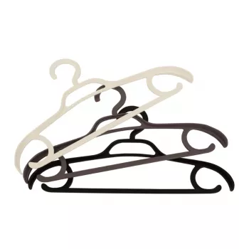 ORDINETT Eris plastgalgar 3-pack, olika färger, 41,5 x 2,8 x 21 cm