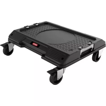 KETER DIY Connect Transportvagn 55,7x43,7x16,4 cm, svart/röd, IP54, 30 kg lastkapacitet