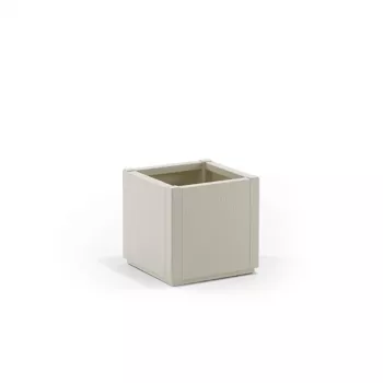 STEFANPLAST blomlåda Square Ethica 36x36x35 cm vit