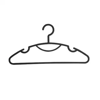 ORDINETT Daphne plastgalgar, 10-pack, svart, 42x0,8x21 cm