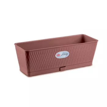 STEFANPLAST Blomlåda Liberty 50x18x16 cm brun