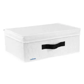 ORDINETT rektangulär förvaringskorg 36x26x14 cm bomull grå
