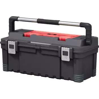 KETER DIY Hawk Verktygsväska 26 med organizer, 66 x 28,7 x 26,6 cm, svart/röd