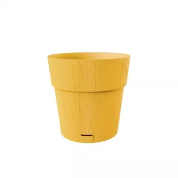 STEFANPLAST Ethica blomkruka med fat Ø20x19cm senapsgul