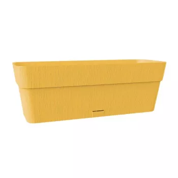 STEFANPLAST Ethica blomlåda med fat 50x18x17 cm senapsgul