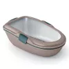 STEFANPLAST kattlåda Furba Chic Maxi 69,5x47x26 cm ljusgrå/grön