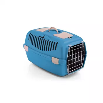 STEFANPLAST transportlåda Gulliver 3 med metalldörr 61x40x38cm blå