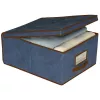 ORDINETT förvaringsbox i tyg 48x36x19 cm blå