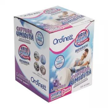 ORDINETT fuktabsorberande påfyllningstabletter 450g x 3 st lavendel