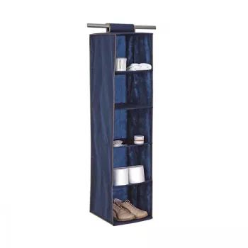 ORDINETT 5-hylla organizer 30x30x120 cm blå