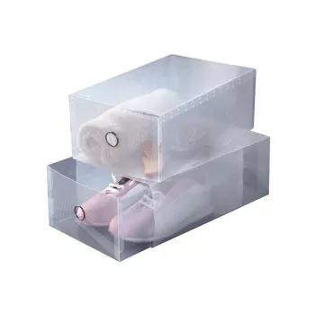 ORDINETT förvaringslådor 2 st, 34 x 21 x 13 cm, transparent, Top Class