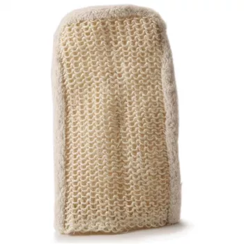 Martini Spa peelinghandske i sisal och bomull, natur