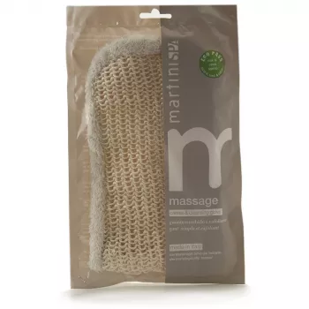 Martini Spa peelinghandske i sisal och bomull, natur