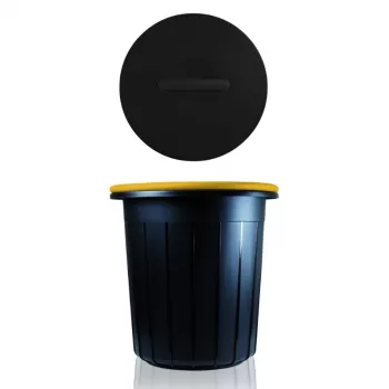 GIOSTYLE Eco Solution 16L papperskorg mörkgrå/gul