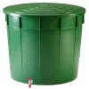 STEFANPLAST regntunna 500L med lock och kran Ø100x85cm grön