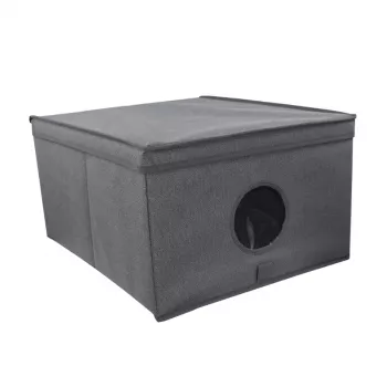 ORDINETT vikbox L storlek 50x40x25 cm grå