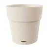 STEFANPLAST Ethica blomkruka med fat Ø40x39cm vit