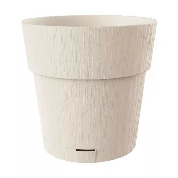 STEFANPLAST Ethica blomkruka med fat Ø40x39cm vit