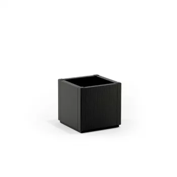 STEFANPLAST Ethica kvadratisk blomlåda 36x36x35 cm grå