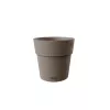 STEFANPLAST Ethica blomkruka med fat Ø20x19cm brun