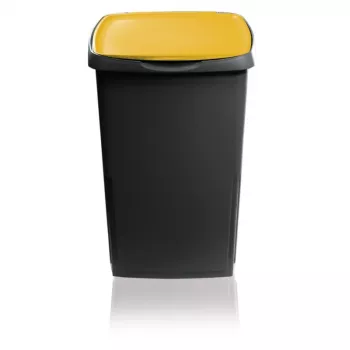 GIOSTYLE Eco Solution 45L avfallsbehållare mörkgrå/gul