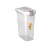 STEFANPLAST foderförvaringsbehållare 25L 10kg transparent/vit