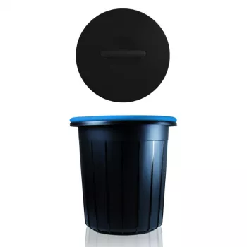Giostyle Eco Solution avfallsbehållare 16L, 33 x 33 x 33,5 cm, mörkgrå/blå
