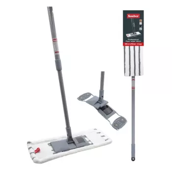 SAUBER golvborste 40 cm med teleskopstång