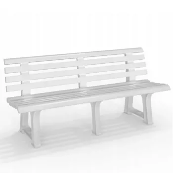 BICA Trädgårdsbänk Olimpia 150x53x77cm vit