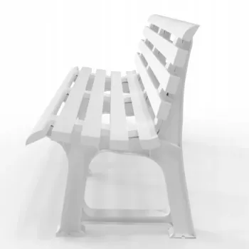 BICA Trädgårdsbänk Olimpia 150x53x77cm vit