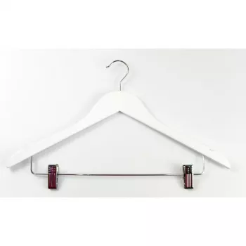 ORDINETT trägalgar med klämmor, 2-pack, vit, 44,5 cm