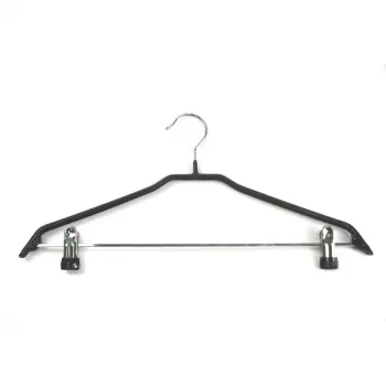 ORDINETT Galgar med klämmor 2 st stål/vinyl halkfria 44cm svart