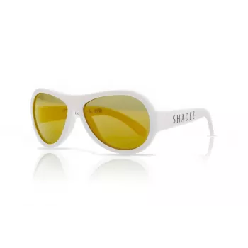 SHADEZ Classic White Teeny barnsolglasögon, 7-15 år