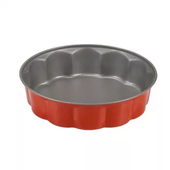 GUARDINI Rossana blomformad bakform Ø26x6,8cm antracitgrå