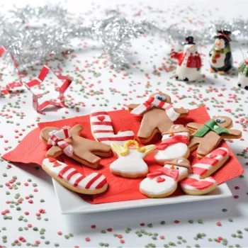GUARDINI pepparkaksbakformsset med 4 st i blister 28 x 19 x 2 cm