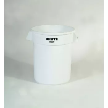 Rubbermaid BRUTE 75,7L vit rund behållare med ventilationskanaler, utan lock FG262000WHT