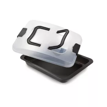 GUARDINI Bake Away rektangulär ugnsform med bärlock 32 x 24 x 4,7 cm