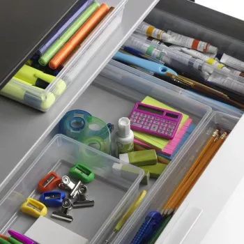 KIS Box Sistemo Organizer 8, 37.5 x 15 x 5 cm, Transparent/Light Grey