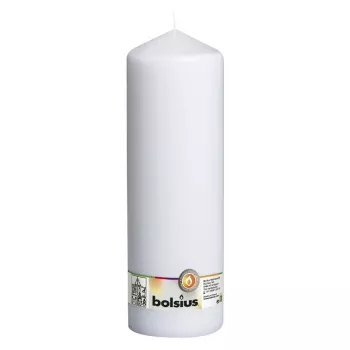 BOLSIUS ljus cylinder Ø300x98mm vit