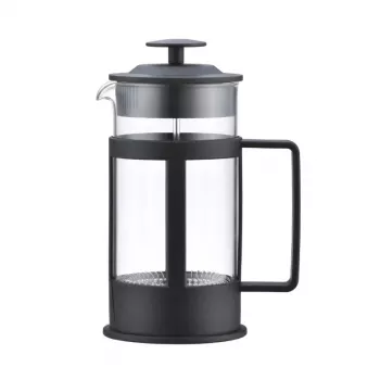 ASI COLLECTION Coffee Press GULFI M 600ml French Press, borosilikatglas, svart/silver