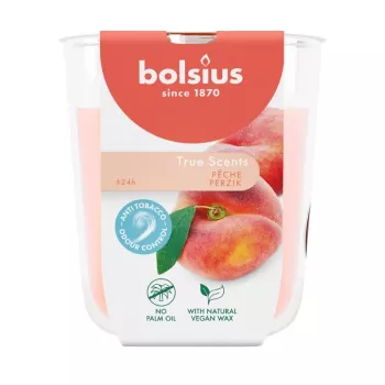 Bolsius True Scents doftljus i glas, persika, Ø80x73 mm