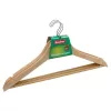 SAUBER 24850002 galgar i trä 3-pack, natur, förkromad vridkrok, 45 cm