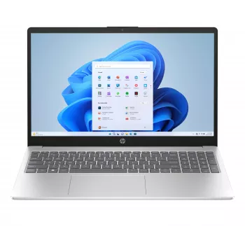 HP 15,6 inch FHD laptop – Intel Core 3 100U, 8GB RAM, 512GB SSD, FreeDOS, Natural Silver