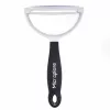 Microplane Peeler XL skalningskniv med kirurgiskt rostfritt stålblad, ergonomiskt Soft Touch-handtag, integrerad potatisögonutskärare, svart