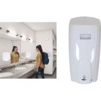 Rubbermaid AutoFoam sensor-tvåldispenser, vit, 1100 ml, plast, automatisk, 1 st (1851397)