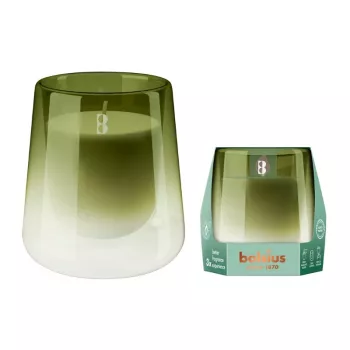 BOLSIUS doftljus i glas Gardenia & Fig klar Ø95x85mm