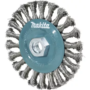 Makita D-77540 flätad trådkoppsborste 125 mm M14 rostfritt stål