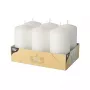 PAPSTAR blockljus 11,5 cm vit